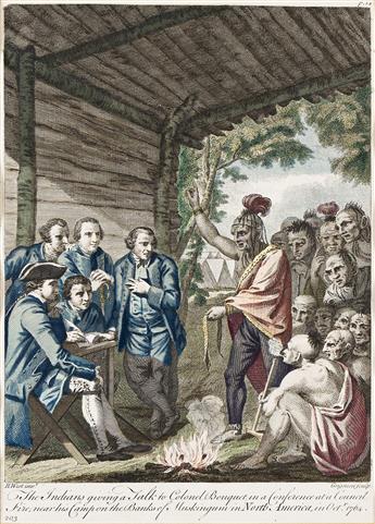 (AMERICAN INDIANS.) Pair of engravings from William Smith's "An Historical Account of the Expedition against the Ohio Indians."                  